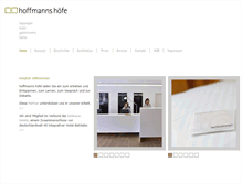 Tablet Screenshot of hoffmanns-hoefe.de